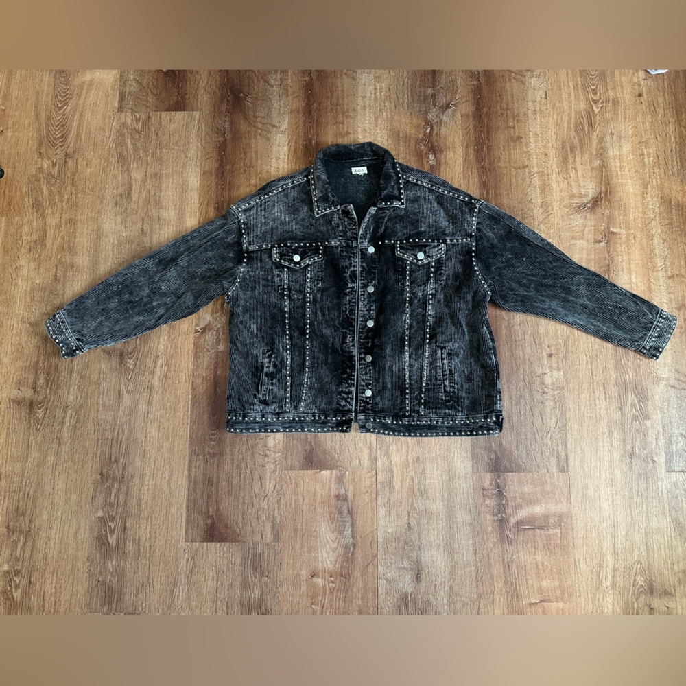 POL Black Corduroy Studded Jacket - Picture 14 of 15